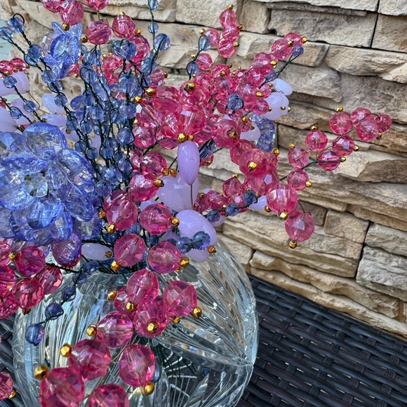 Vintage beaded flower stems artificial flowers - Picture 4 of 6